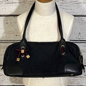 Authentic Princy Gucci GG  shoulder satchel canvas bag